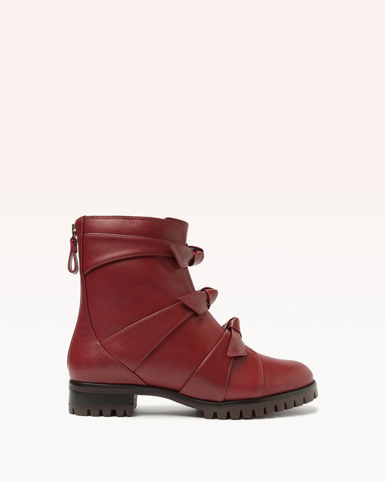 rust ankle boots