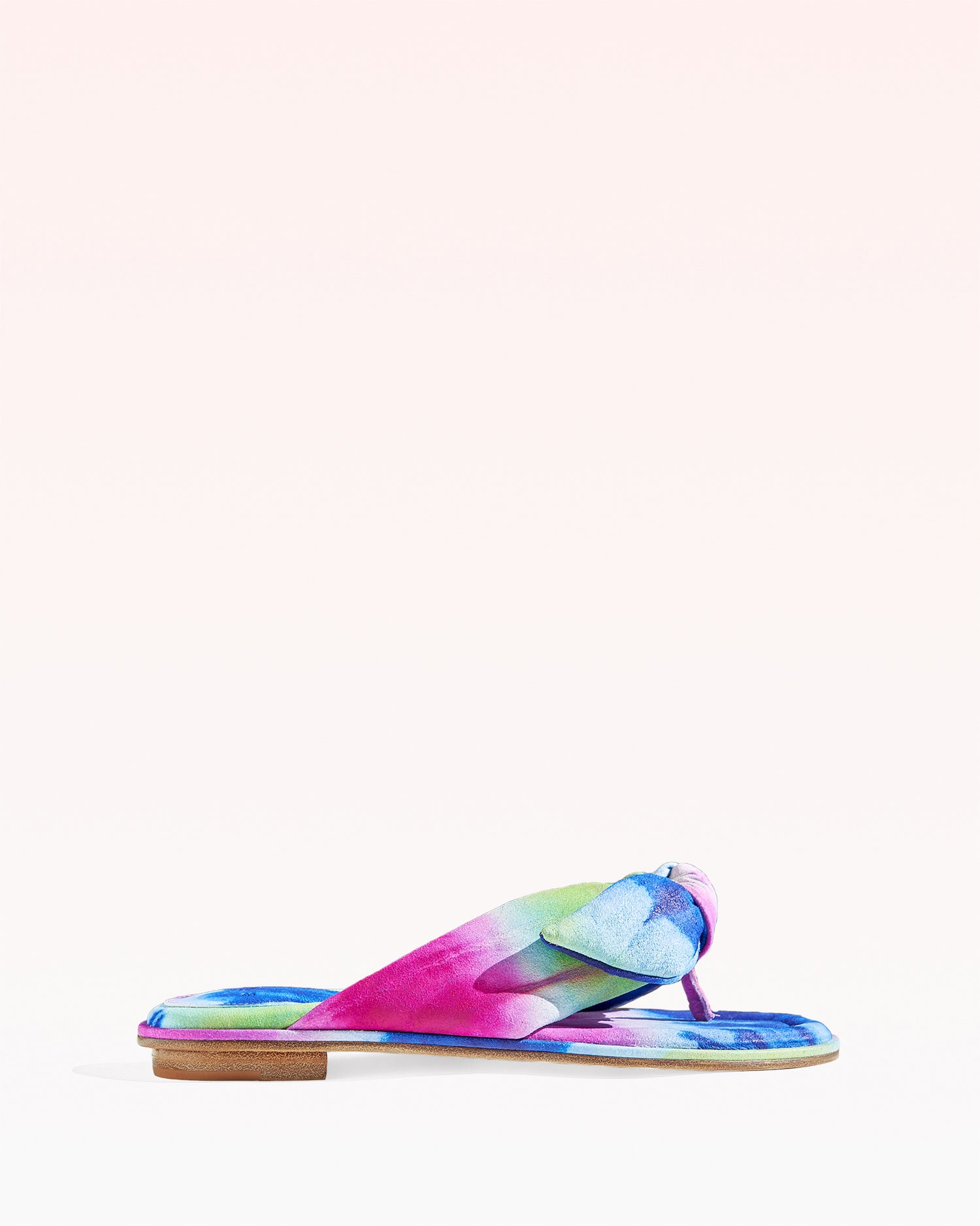 Soft Clarita Tie-Dye Flat Sandal Flats Sale 35 Bright Tie-Dye Leather