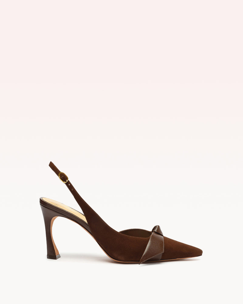 Asymmetric Clarita Slingback 85 Pump Mousse