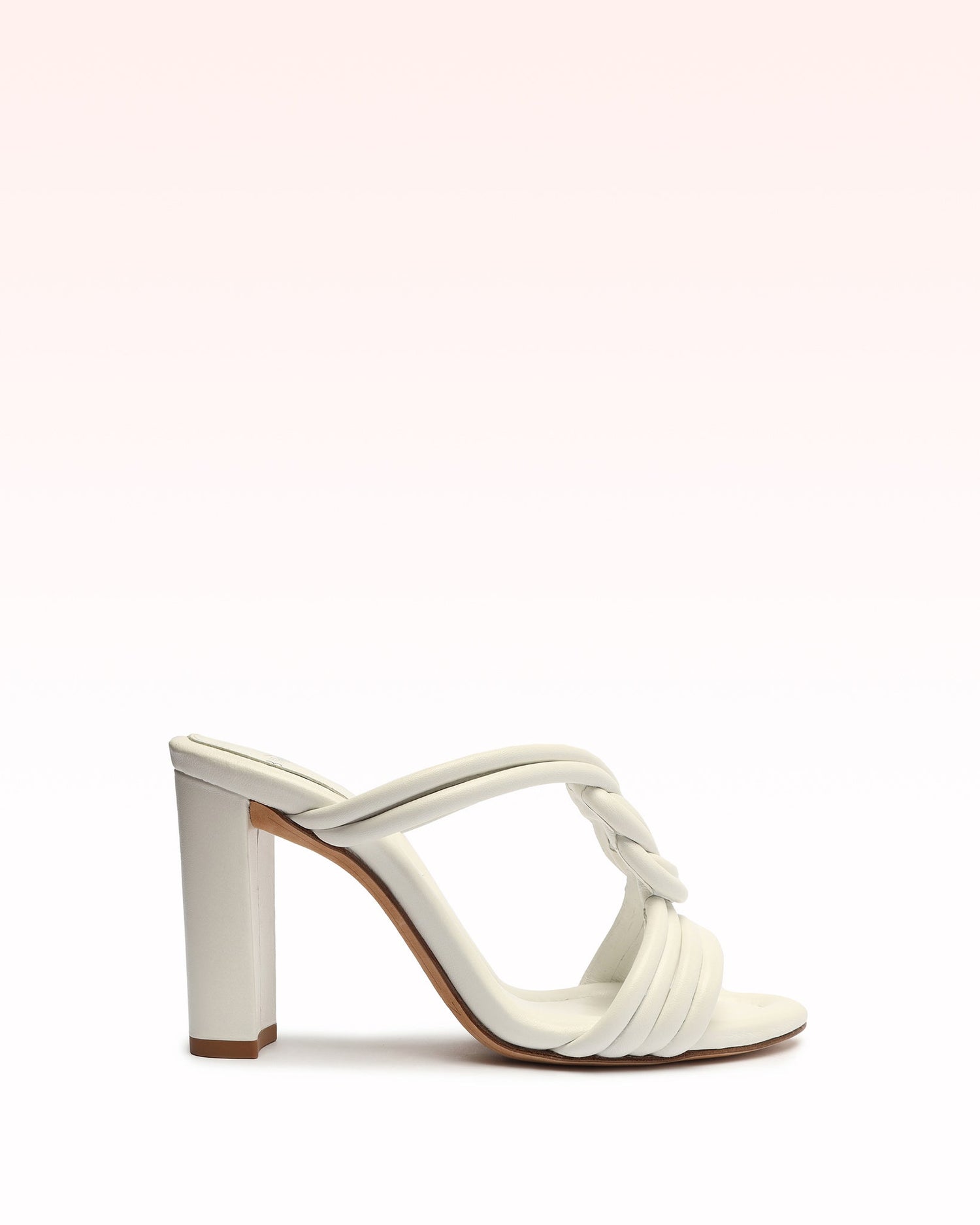 Vicky Slide 90 White Sandals Sale 35 White Nappa Leather