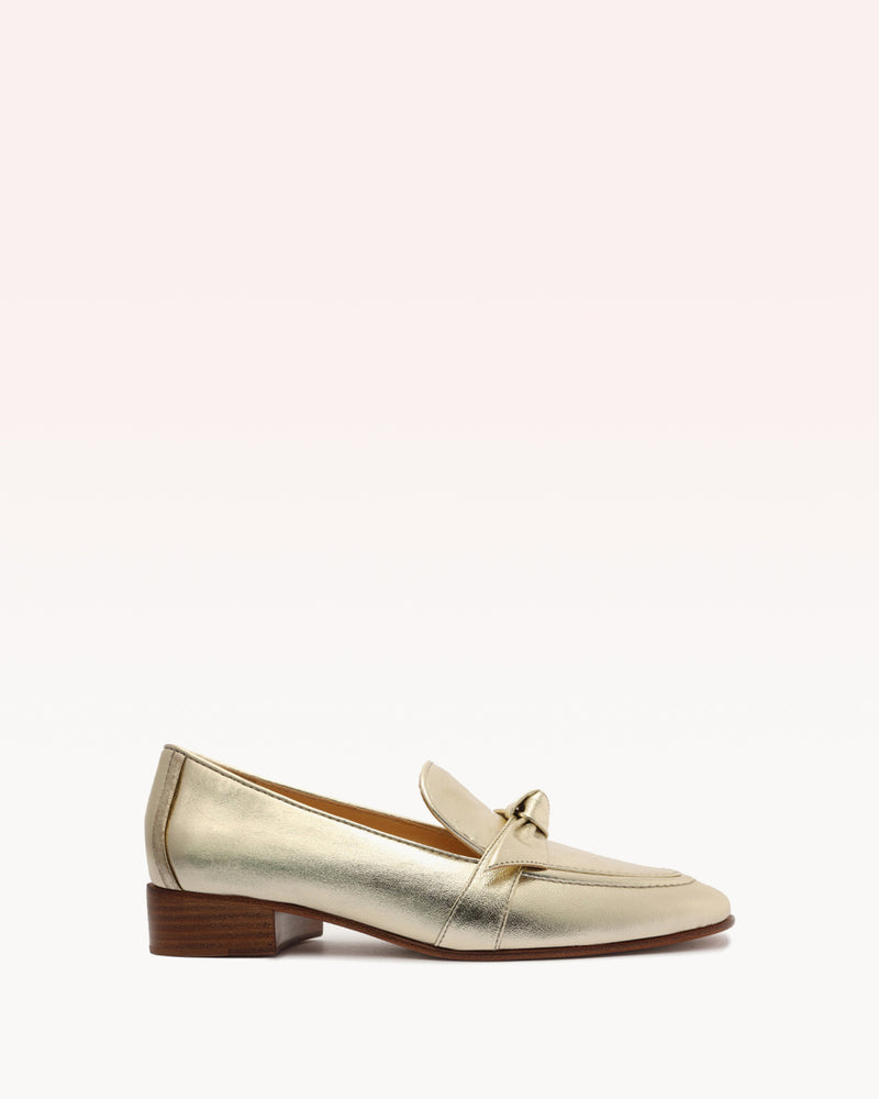 Clarita Loafer 30 Golden Loafers Pre Fall 22 - C3 35 Golden Metallic Leather