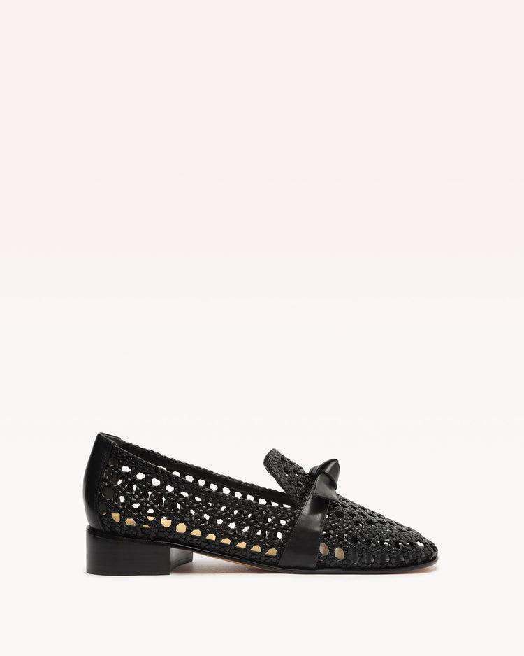 Clarita Basketry Loafer Black Loafers PRE FALL 23 35 Black Calf Leather