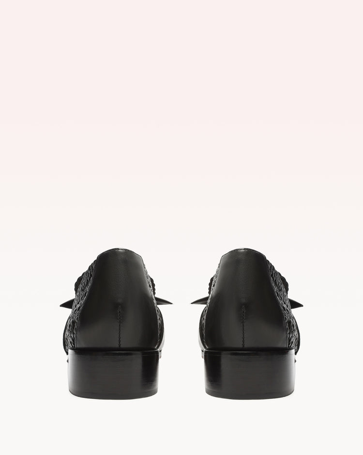 Clarita Basketry Loafer Black Loafers PRE FALL 23   