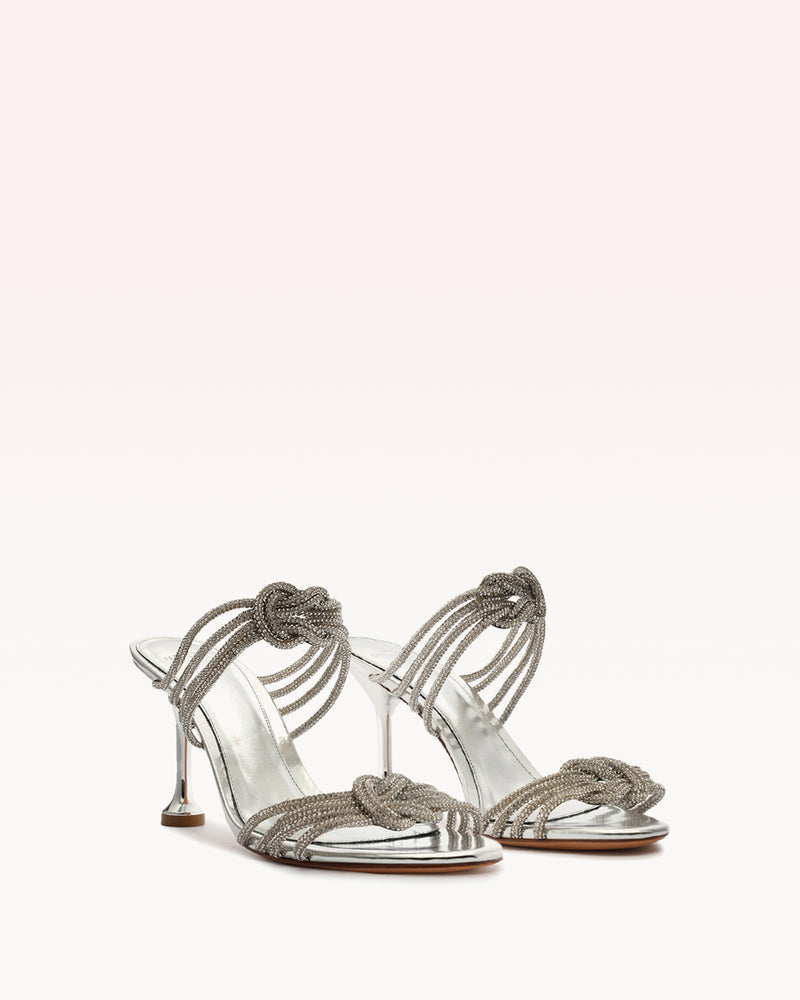 Vicky Crystal Knot 85 Silver Sandals Resort 23   