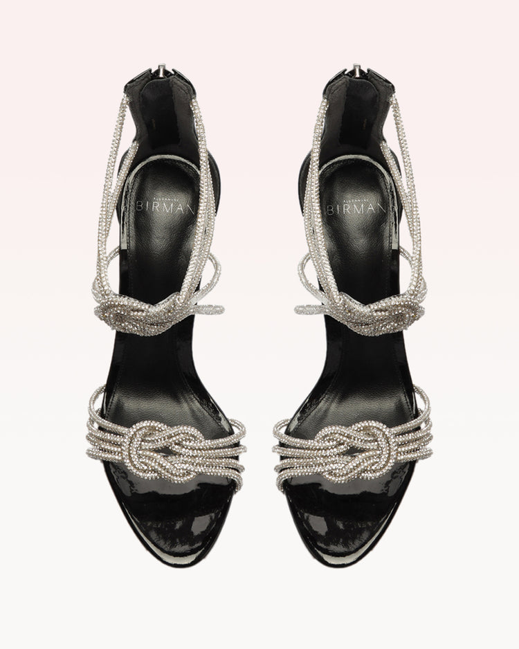 Vicky Crystal Knot 100 Black Sandals Resort 23   