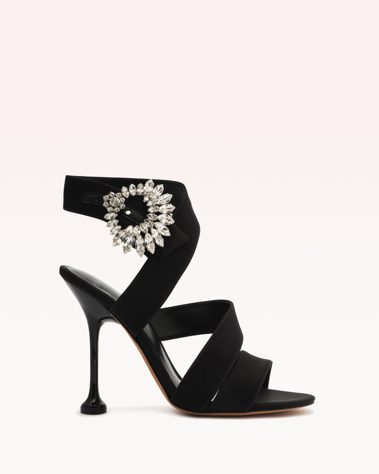 Antonia Crystals Black Sandals R/23   