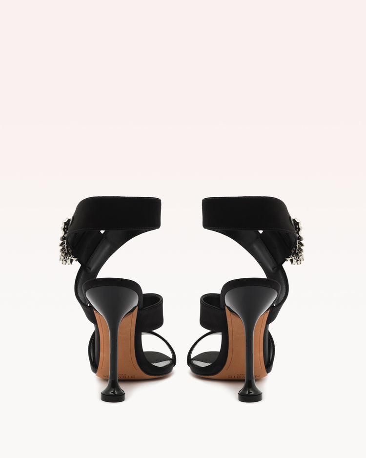 Antonia Crystals Black Sandals R/23   