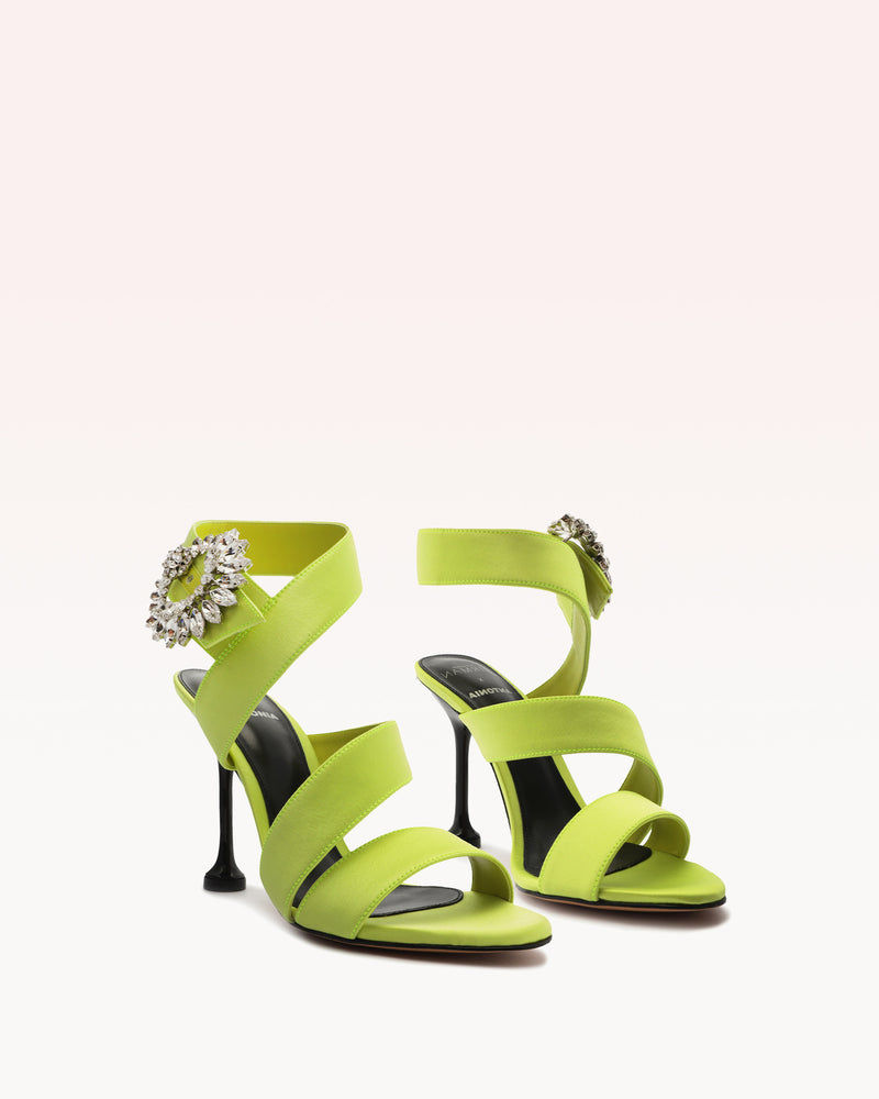 Antonia Crystals Lime Sandals RESORT 23   