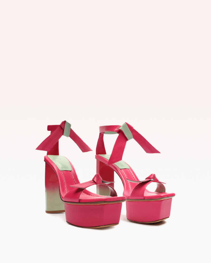 Clarita Pillar Platform Fluo Pink Sandals R/23   