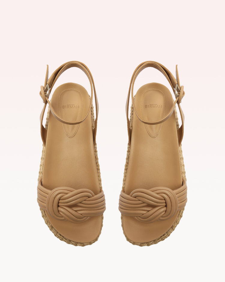 Vicky Ankle Wrap Bounce Nude Flats Resort 23   