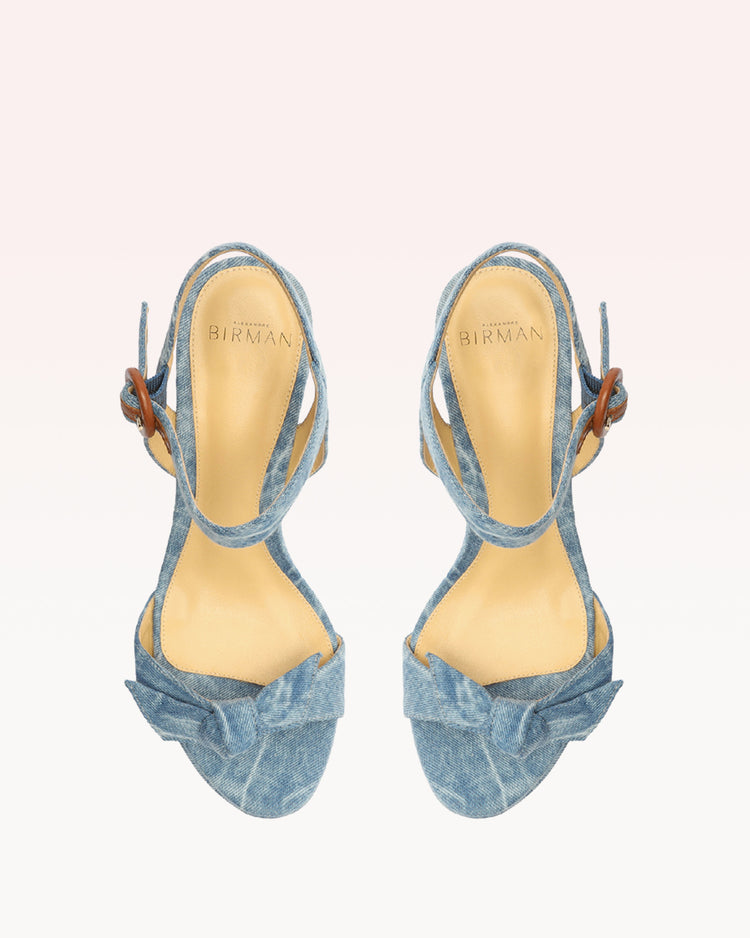 Clarita Platform Denim Sandals S/23   
