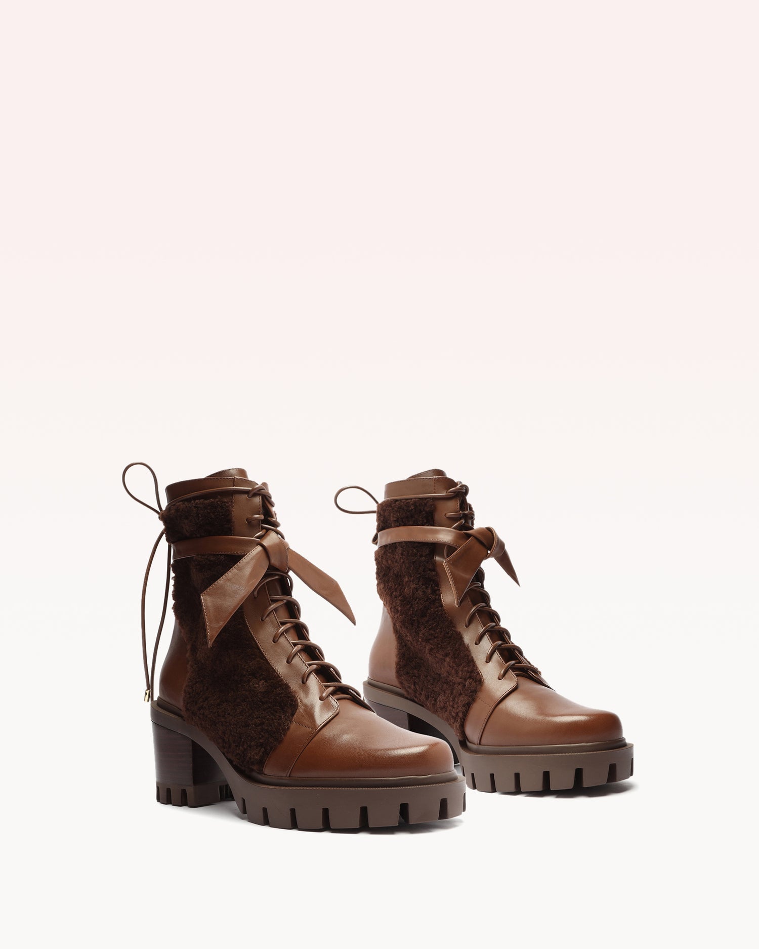 Shearling Clarita Combat Bootie 65 Mousse Boots R/23   