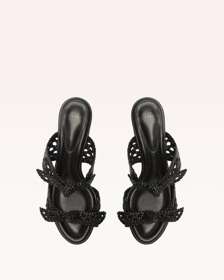 Clarita Intreccio 60 Doppia Soletta Black Sandals S/23   