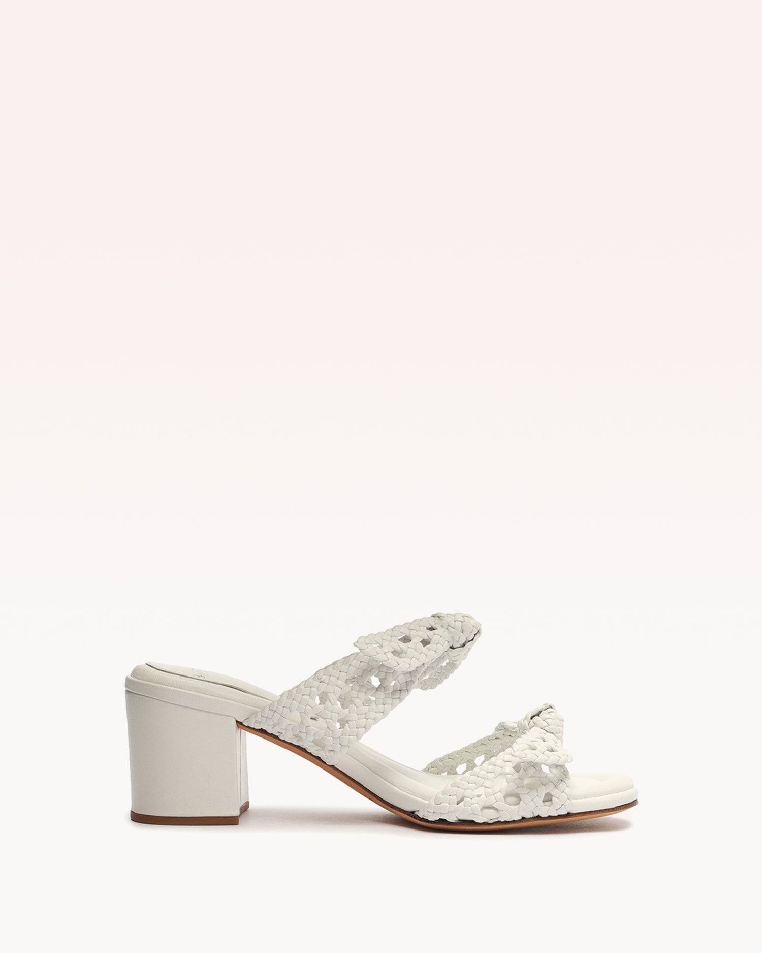 Clarita Intreccio 60 Doppia Soletta White Sandals S/23 35 White Nappa Leather