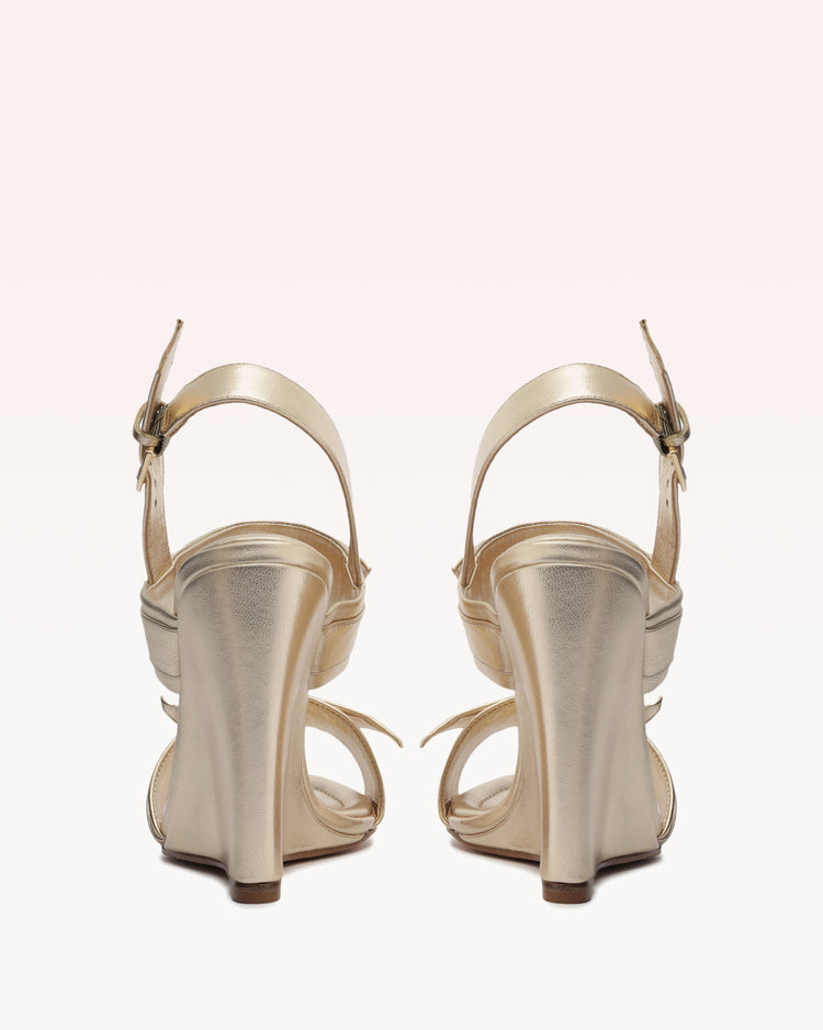 Clarita Doppia Soletta Gold Sandals R/23   