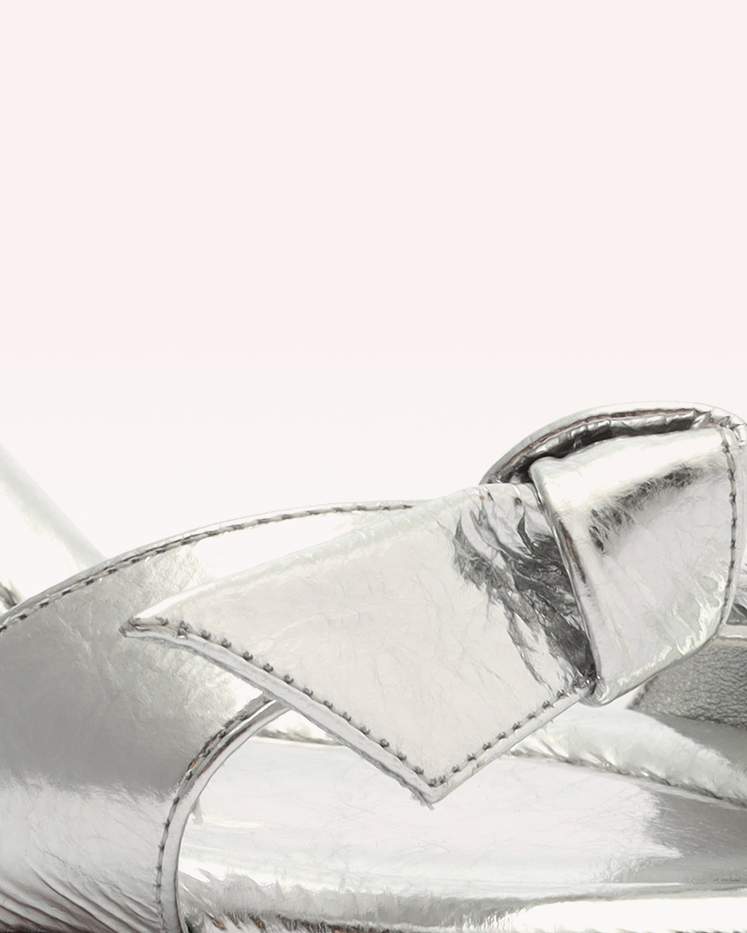 Clarita Flare 75 Metallic Silver Sandals S/23   