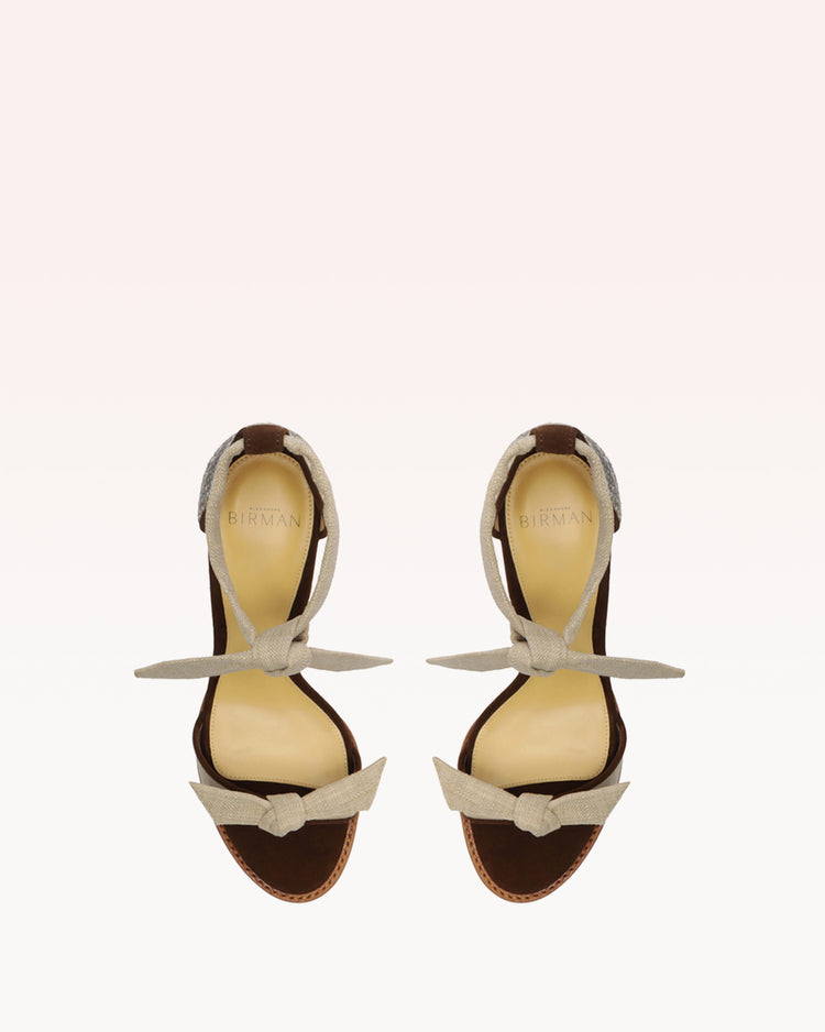Clarita Wedge Natural & Mousse Sandals S/23   