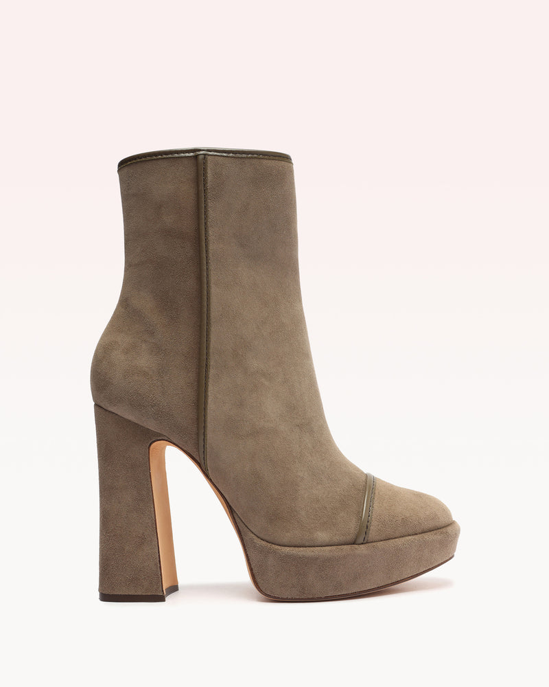 Samsa Bootie 120 Brown Booties PRE FALL 23 35 Brown Suede & Nappa Leather