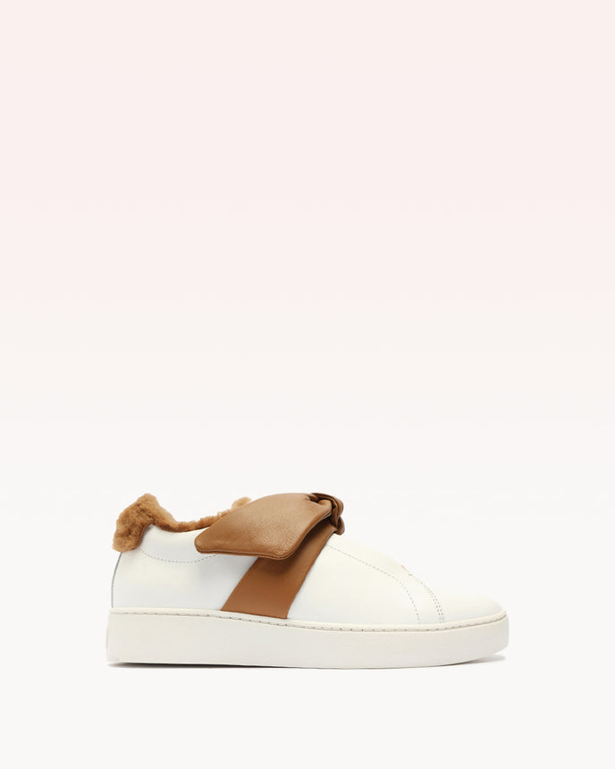 alexis Asymmetric Clarita Sneaker Montone Cognac Cognac