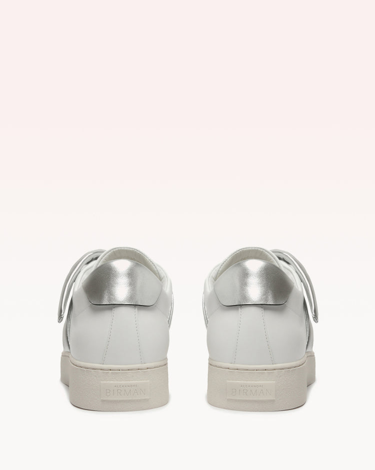 Asymmetric Clarita Sneaker White & Graphite