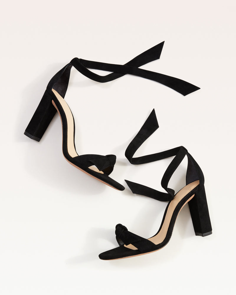 Alexandre Birman Clarita Block 90 Black Sandal Heels
