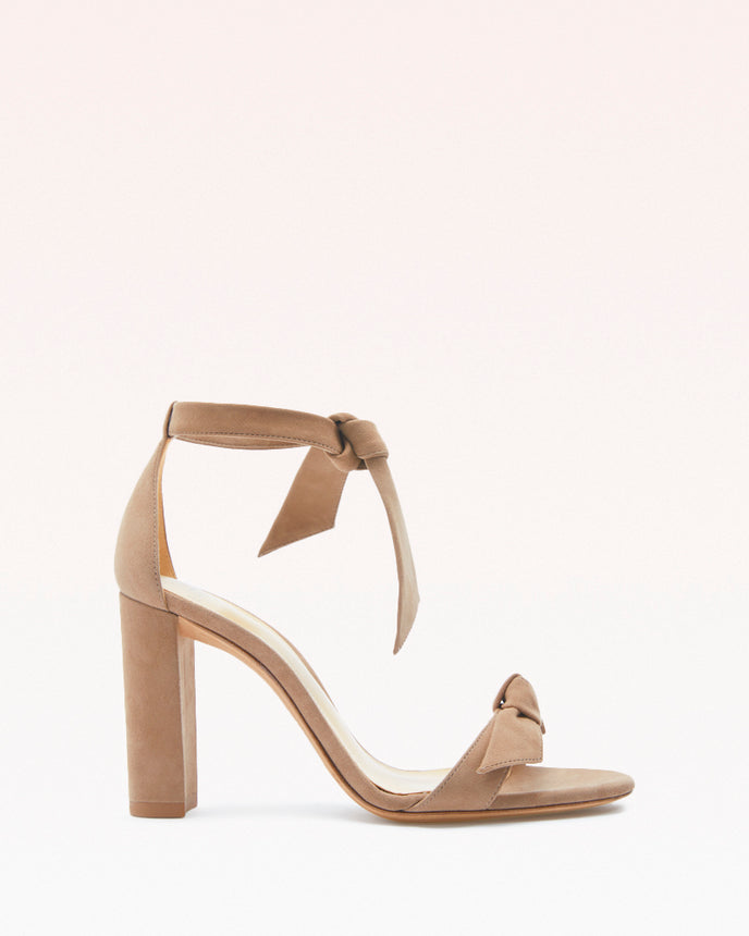 alexis Clarita Block 90 Suede Cameo Cameo