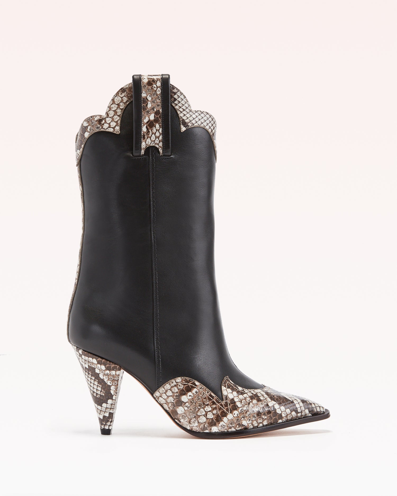 Estelle 85 Boot Boots Sale 35 Black Python & Calf Leather