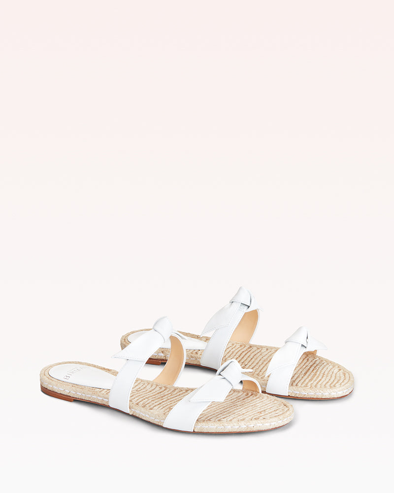 Clarita Flat Braided White Flats Carry Over   