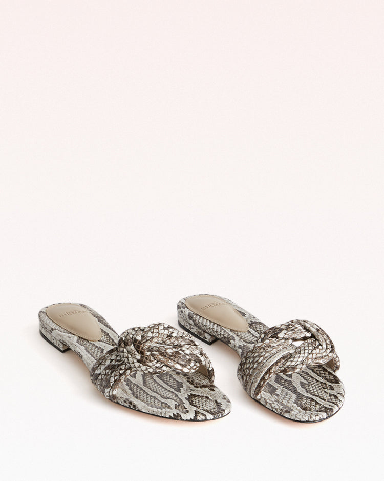 Vicky Flat Sandal in Python Leather | Alexandre Birman