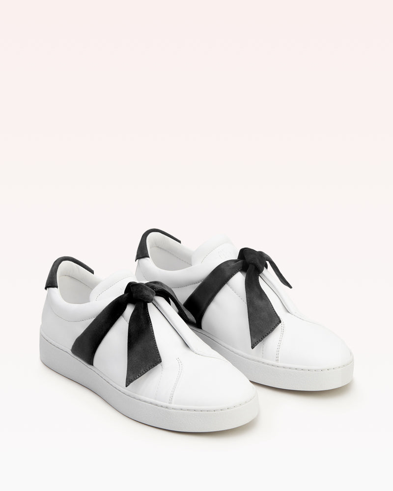 Clarita Sneaker Suede Black & White Sneakers Carry Over   