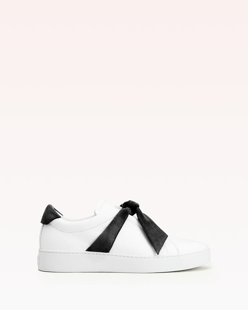 Clarita Sneaker Suede Black & White Sneakers Carry Over 35 Black Leather